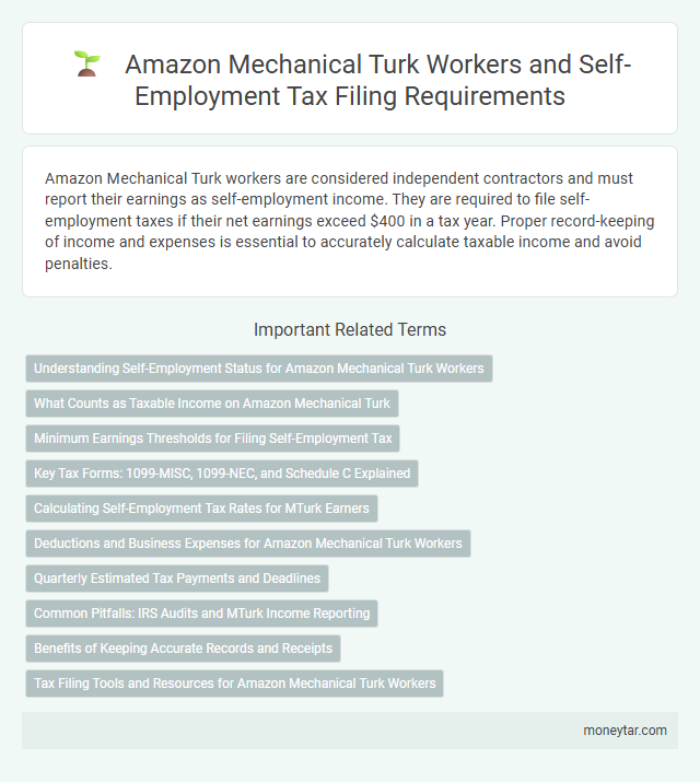 Amazon Mechanical Turk Workers and Self-Employment Tax Filing Requirements