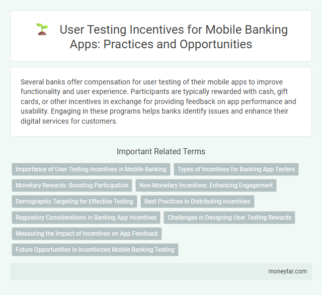 User Testing Incentives for Mobile Banking Apps: Practices and Opportunities