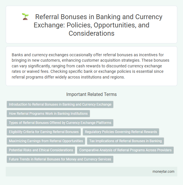Referral Bonuses in Banking and Currency Exchange: Policies, Opportunities, and Considerations