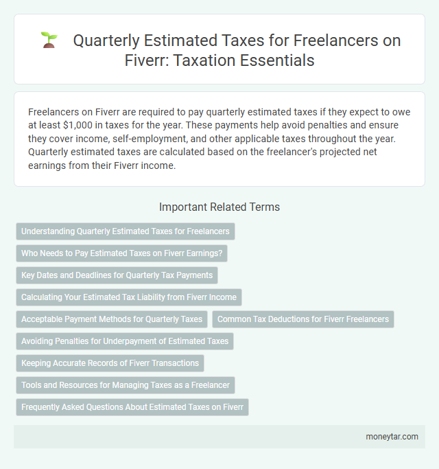 Quarterly Estimated Taxes for Freelancers on Fiverr: Taxation Essentials