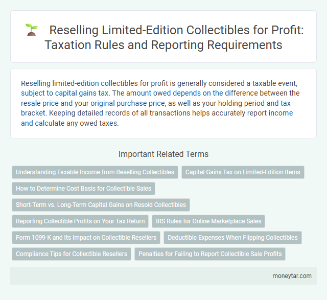 Reselling Limited-Edition Collectibles for Profit: Taxation Rules and Reporting Requirements