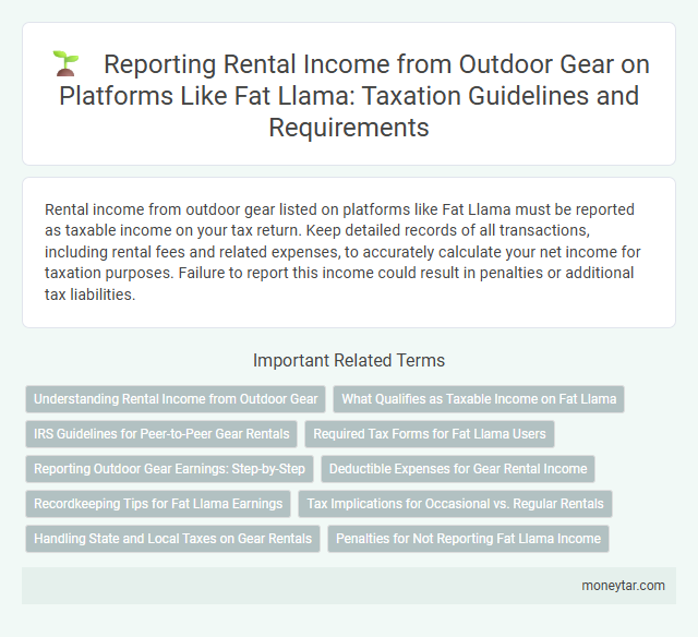 Reporting Rental Income from Outdoor Gear on Platforms Like Fat Llama: Taxation Guidelines and Requirements