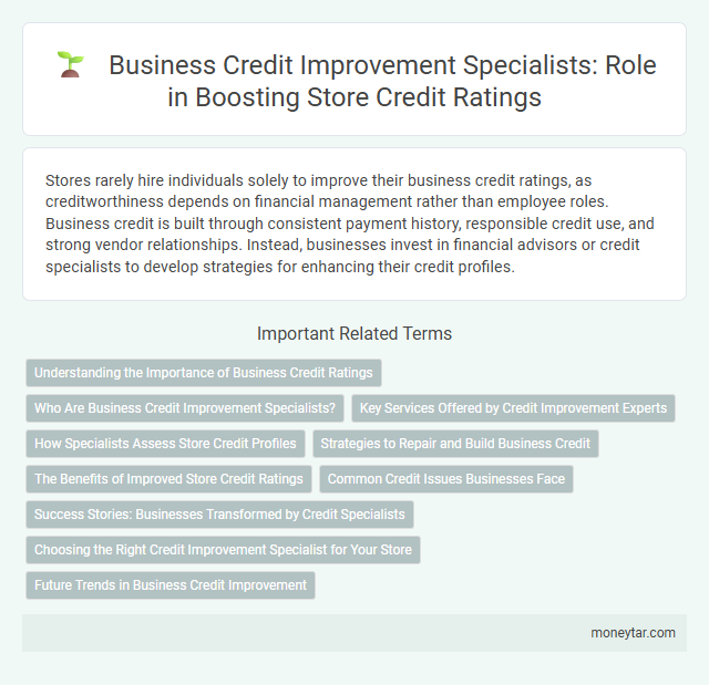 Business Credit Improvement Specialists: Role in Boosting Store Credit Ratings