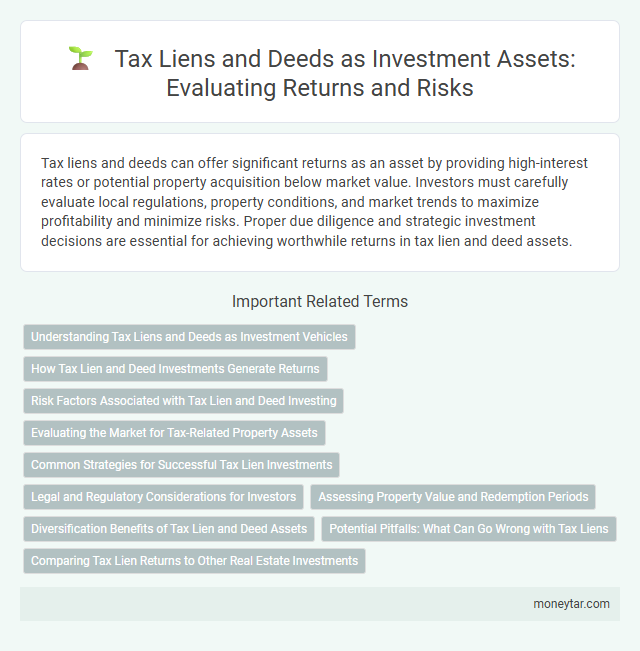 Tax Liens and Deeds as Investment Assets: Evaluating Returns and Risks