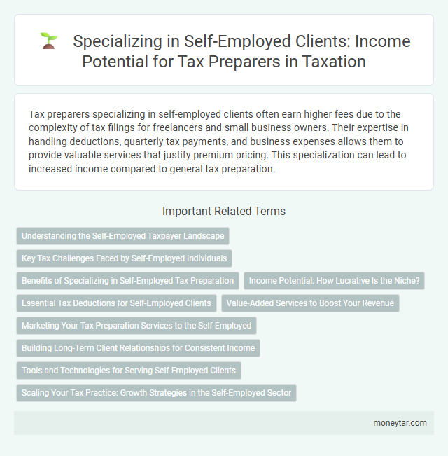 Specializing in Self-Employed Clients: Income Potential for Tax Preparers in Taxation