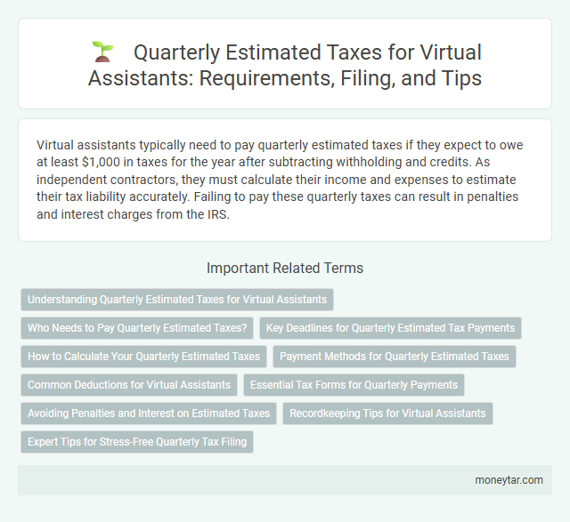 Quarterly Estimated Taxes for Virtual Assistants: Requirements, Filing, and Tips
