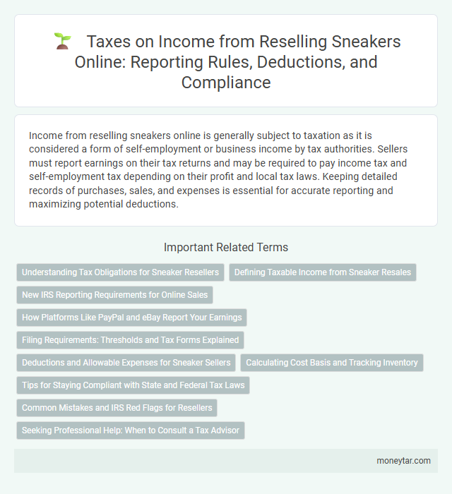 Taxes on Income from Reselling Sneakers Online: Reporting Rules, Deductions, and Compliance