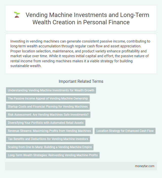 Vending Machine Investments and Long-Term Wealth Creation in Personal Finance