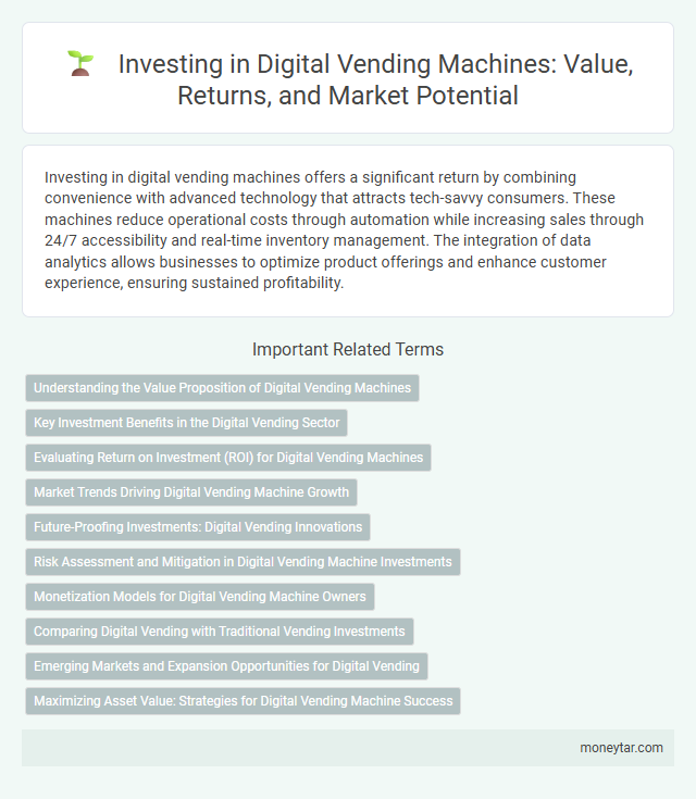 Investing in Digital Vending Machines: Value, Returns, and Market Potential