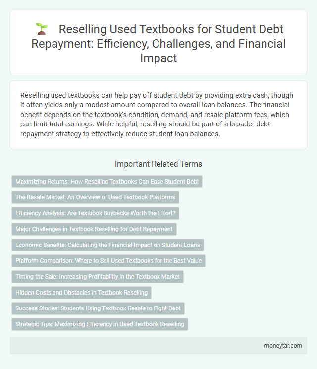 Reselling Used Textbooks for Student Debt Repayment: Efficiency, Challenges, and Financial Impact