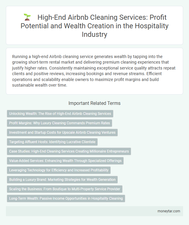 High-End Airbnb Cleaning Services: Profit Potential and Wealth Creation in the Hospitality Industry