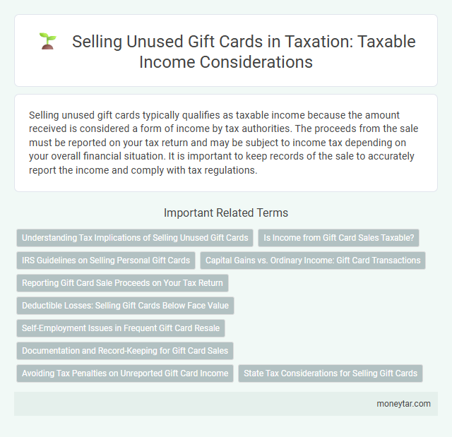 Selling Unused Gift Cards in Taxation: Taxable Income Considerations