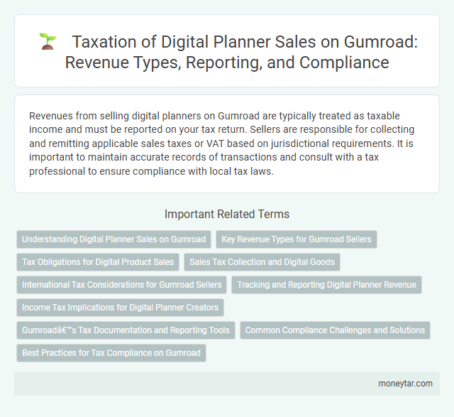 Taxation of Digital Planner Sales on Gumroad: Revenue Types, Reporting, and Compliance