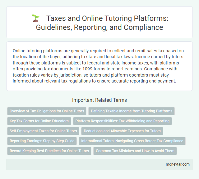 Taxes and Online Tutoring Platforms: Guidelines, Reporting, and Compliance