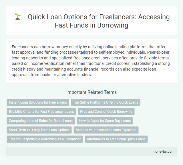 Quick Loan Options for Freelancers: Accessing Fast Funds in Borrowing