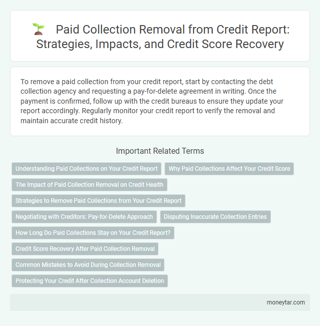 Paid Collection Removal from Credit Report: Strategies, Impacts, and Credit Score Recovery
