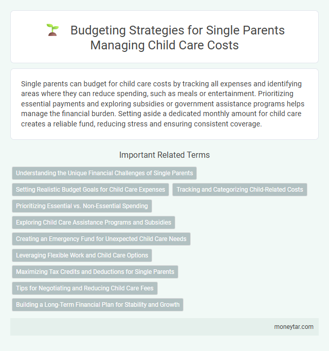 Budgeting Strategies for Single Parents Managing Child Care Costs