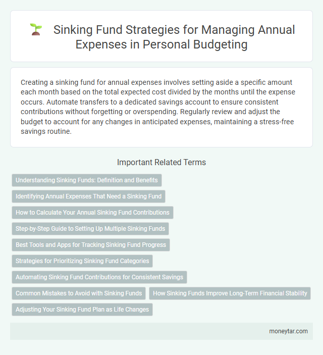 Sinking Fund Strategies for Managing Annual Expenses in Personal Budgeting