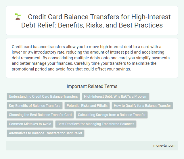 Credit Card Balance Transfers for High-Interest Debt Relief: Benefits, Risks, and Best Practices