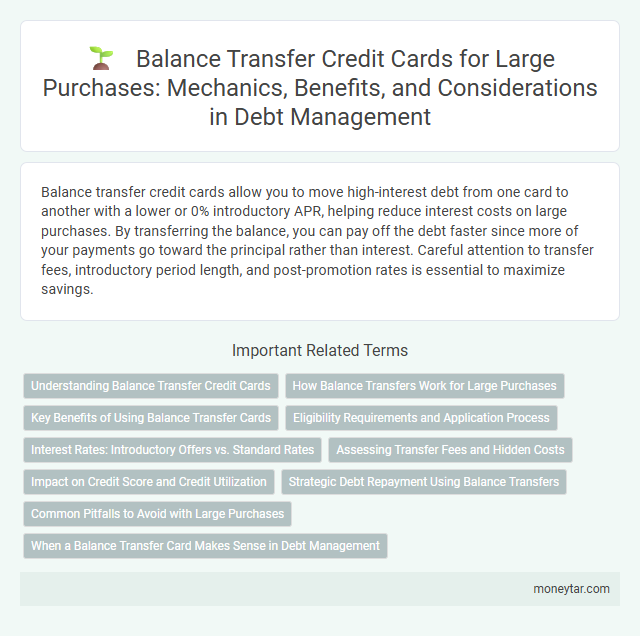 Balance Transfer Credit Cards for Large Purchases: Mechanics, Benefits, and Considerations in Debt Management