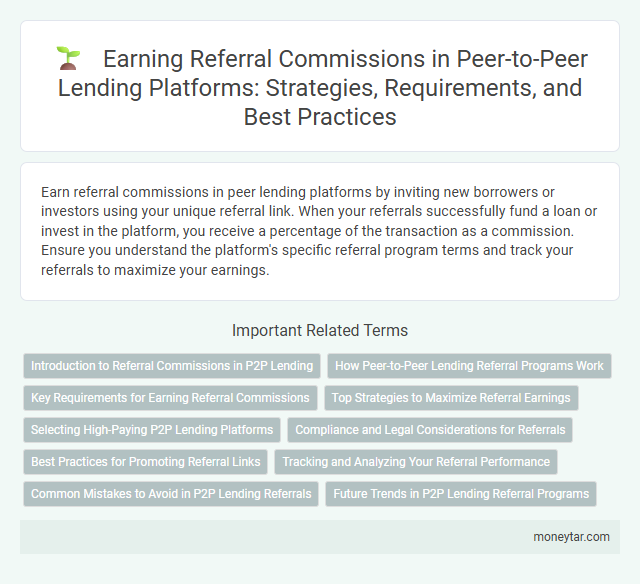 Earning Referral Commissions in Peer-to-Peer Lending Platforms: Strategies, Requirements, and Best Practices