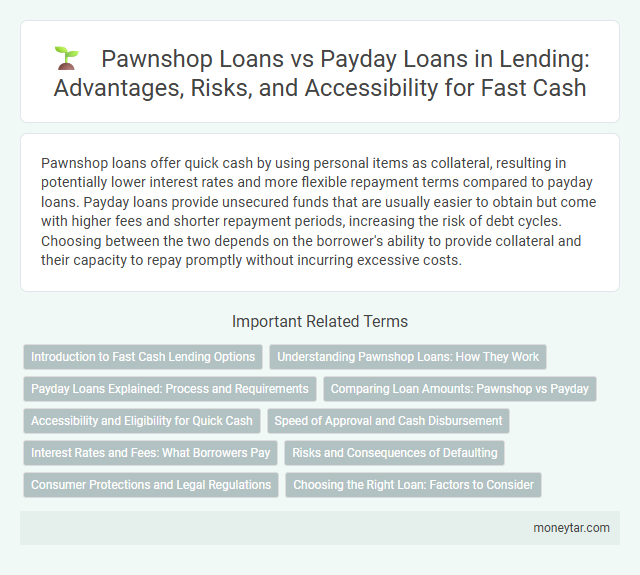 Pawnshop Loans vs Payday Loans in Lending: Advantages, Risks, and Accessibility for Fast Cash