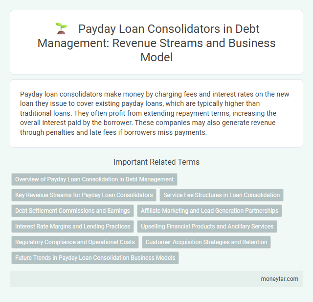 Payday Loan Consolidators in Debt Management: Revenue Streams and Business Model