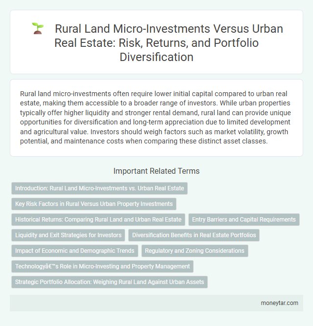 Rural Land Micro-Investments Versus Urban Real Estate: Risk, Returns, and Portfolio Diversification