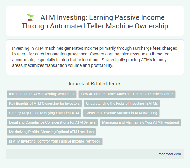 ATM Investing: Earning Passive Income Through Automated Teller Machine Ownership