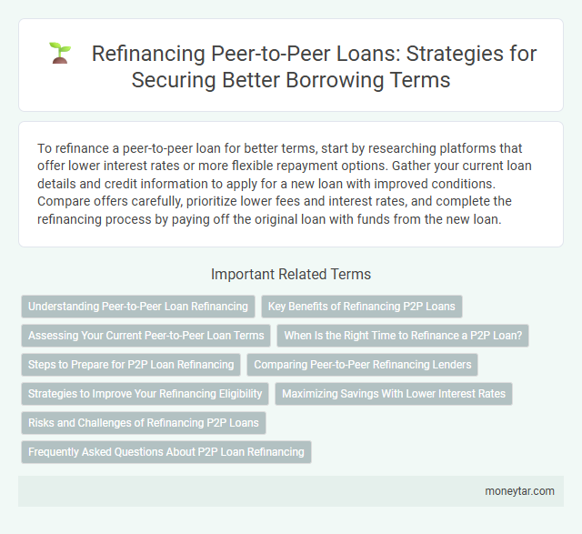 Refinancing Peer-to-Peer Loans: Strategies for Securing Better Borrowing Terms