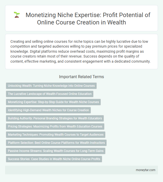 Monetizing Niche Expertise: Profit Potential of Online Course Creation in Wealth