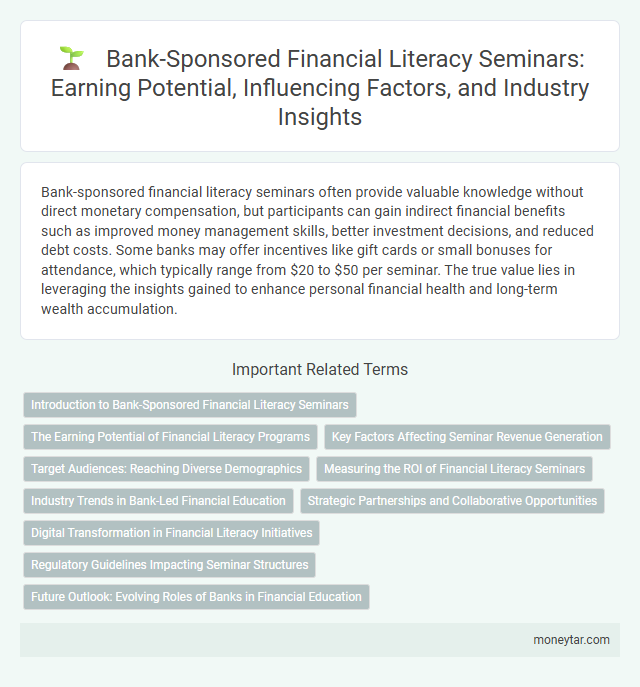 Bank-Sponsored Financial Literacy Seminars: Earning Potential, Influencing Factors, and Industry Insights