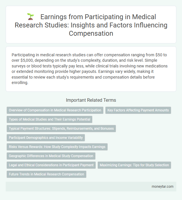 Earnings from Participating in Medical Research Studies: Insights and Factors Influencing Compensation