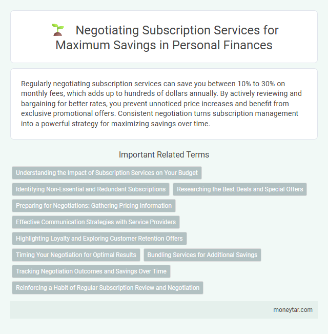 Negotiating Subscription Services for Maximum Savings in Personal Finances