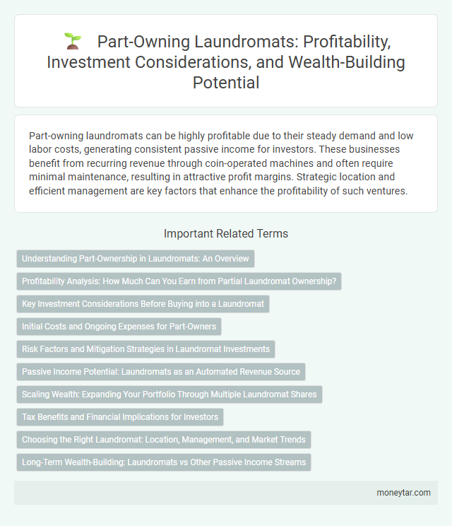 Part-Owning Laundromats: Profitability, Investment Considerations, and Wealth-Building Potential