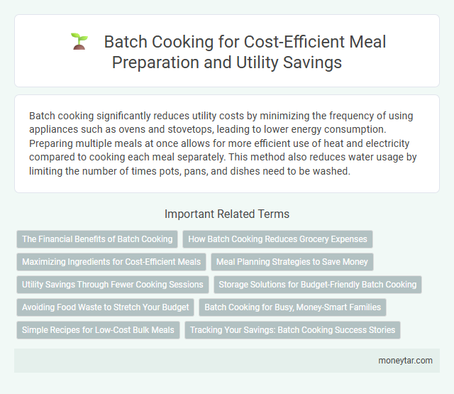 Batch Cooking for Cost-Efficient Meal Preparation and Utility Savings