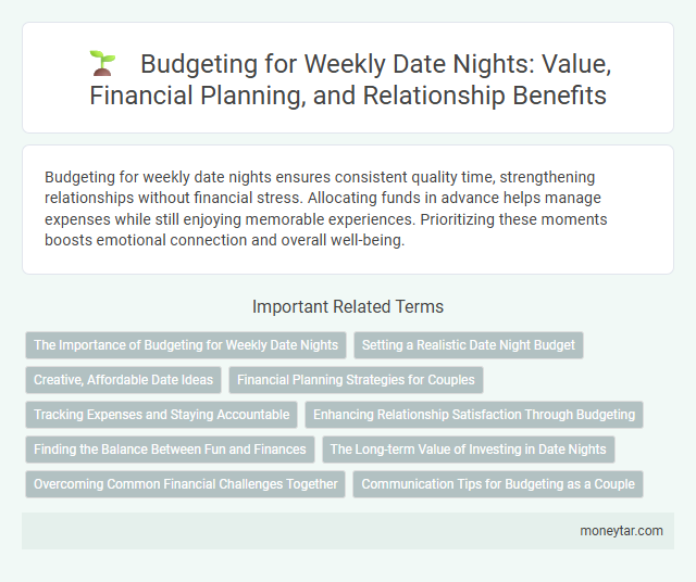 Budgeting for Weekly Date Nights: Value, Financial Planning, and Relationship Benefits