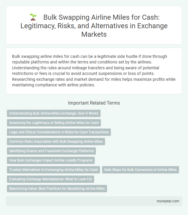Bulk Swapping Airline Miles for Cash: Legitimacy, Risks, and Alternatives in Exchange Markets