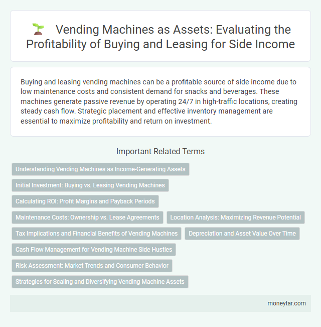 Vending Machines as Assets: Evaluating the Profitability of Buying and Leasing for Side Income