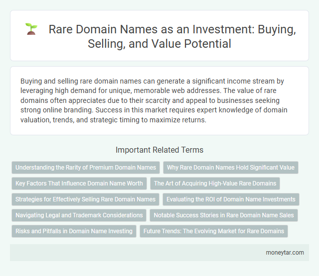 Rare Domain Names as an Investment: Buying, Selling, and Value Potential