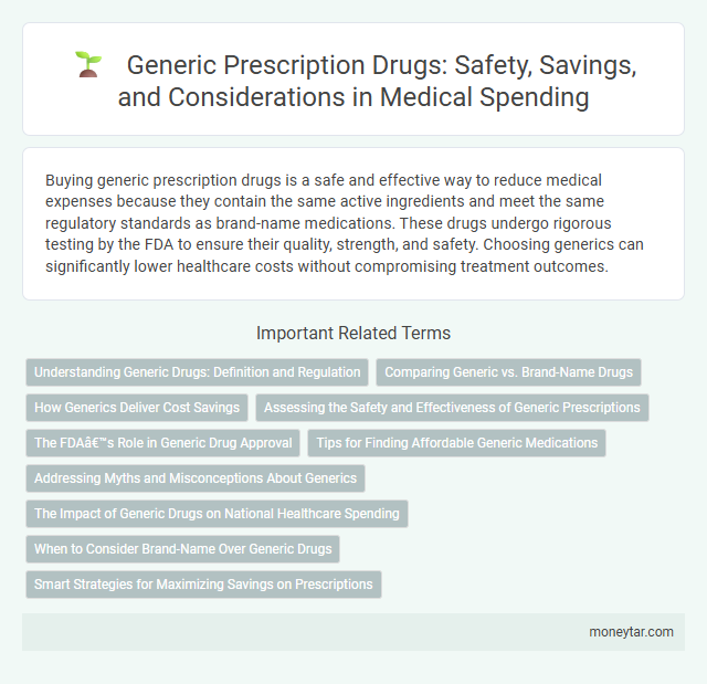 Generic Prescription Drugs: Safety, Savings, and Considerations in Medical Spending