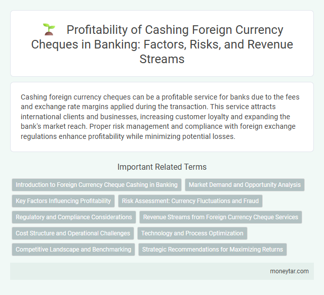Profitability of Cashing Foreign Currency Cheques in Banking: Factors, Risks, and Revenue Streams