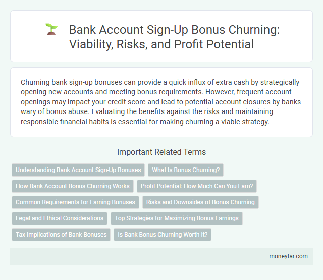 Bank Account Sign-Up Bonus Churning: Viability, Risks, and Profit Potential