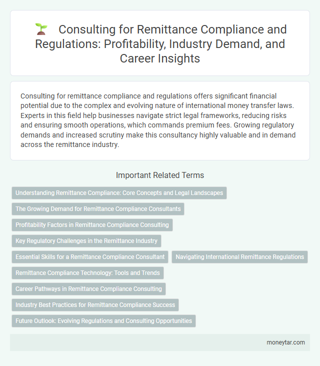 Consulting for Remittance Compliance and Regulations: Profitability, Industry Demand, and Career Insights