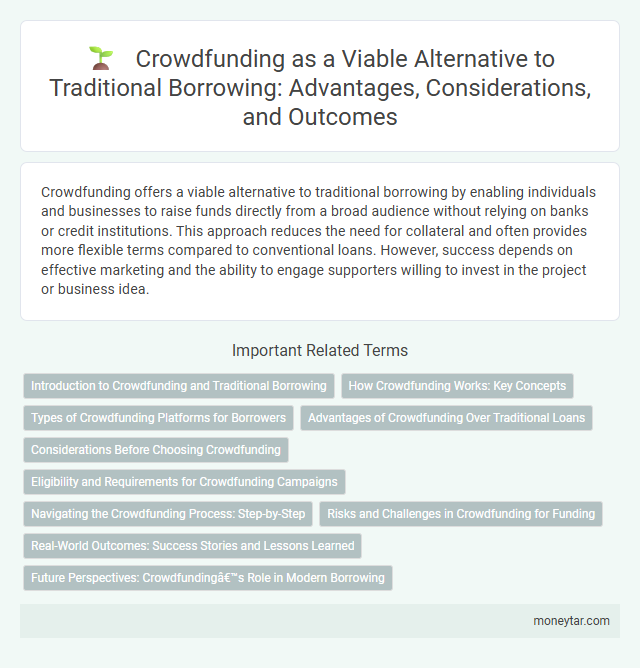 Crowdfunding as a Viable Alternative to Traditional Borrowing: Advantages, Considerations, and Outcomes