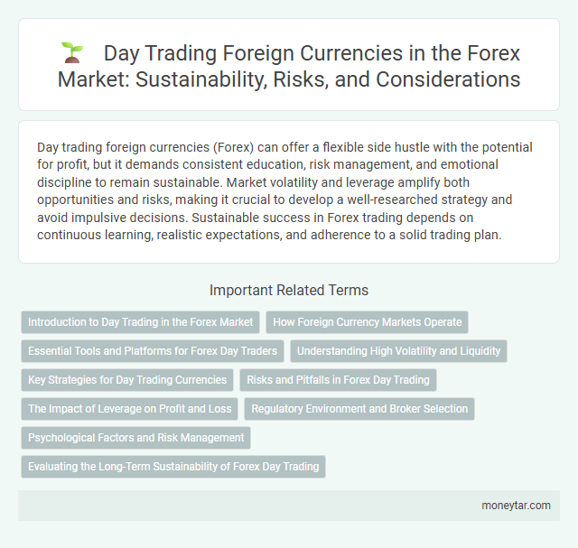 Day Trading Foreign Currencies in the Forex Market: Sustainability, Risks, and Considerations