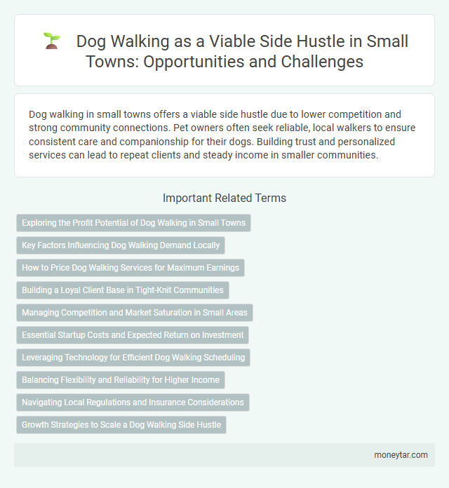 Dog Walking as a Viable Side Hustle in Small Towns: Opportunities and Challenges