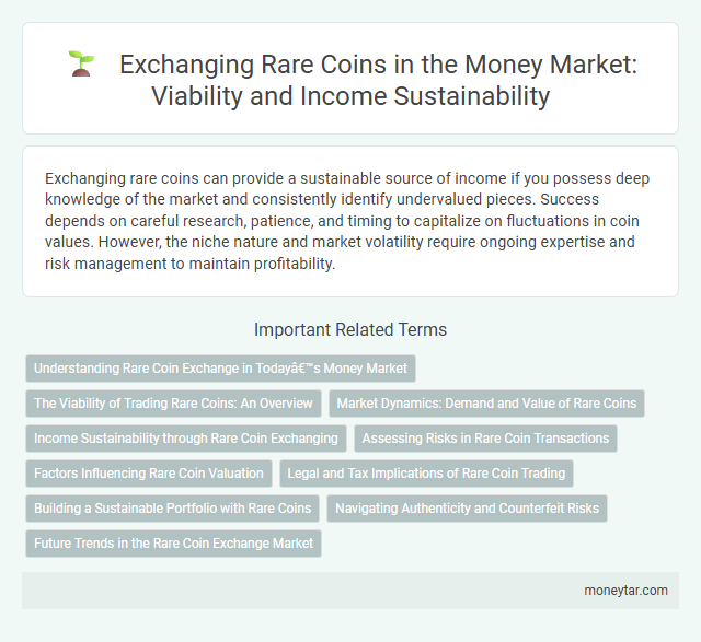 Exchanging Rare Coins in the Money Market: Viability and Income Sustainability
