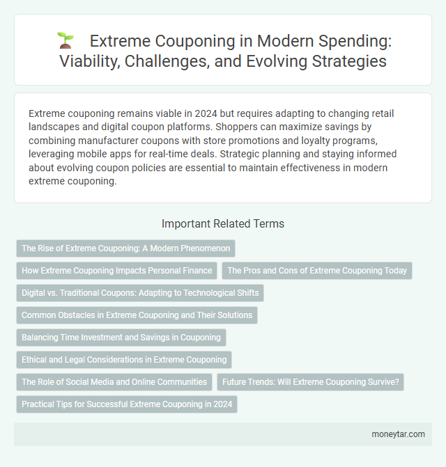 Extreme Couponing in Modern Spending: Viability, Challenges, and Evolving Strategies