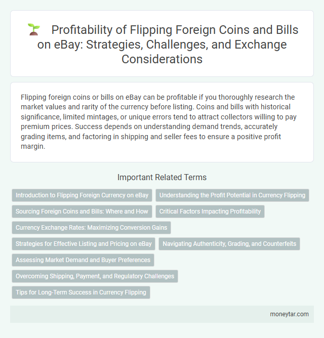 Profitability of Flipping Foreign Coins and Bills on eBay: Strategies, Challenges, and Exchange Considerations